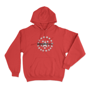 Blonded Radio Star Unisex Hoodie Red