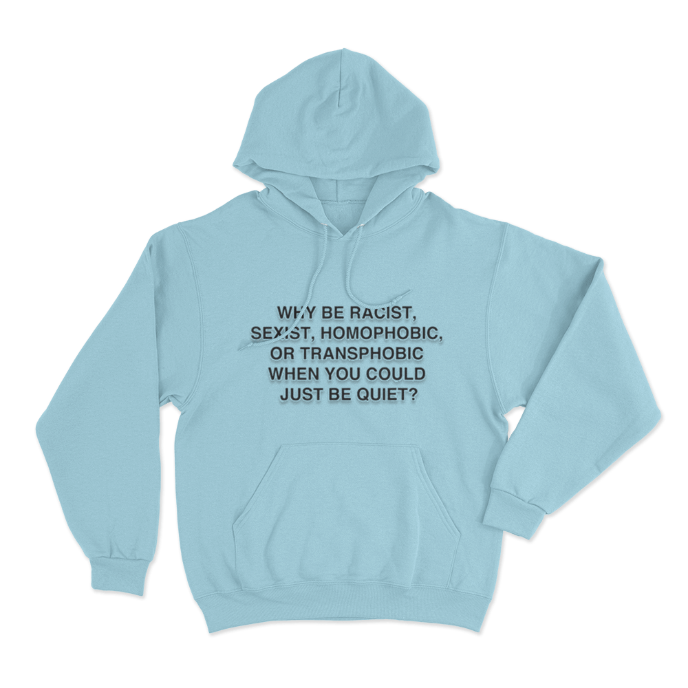 Frank Ocean Anti-Bias Unisex Hoodie Sky Blue Frank Ocean Anti Bias Unisex Hoodie Sky Blue