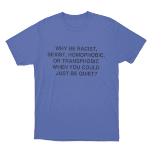 Frank Ocean Anti Bias Unisex T Shirt Blue