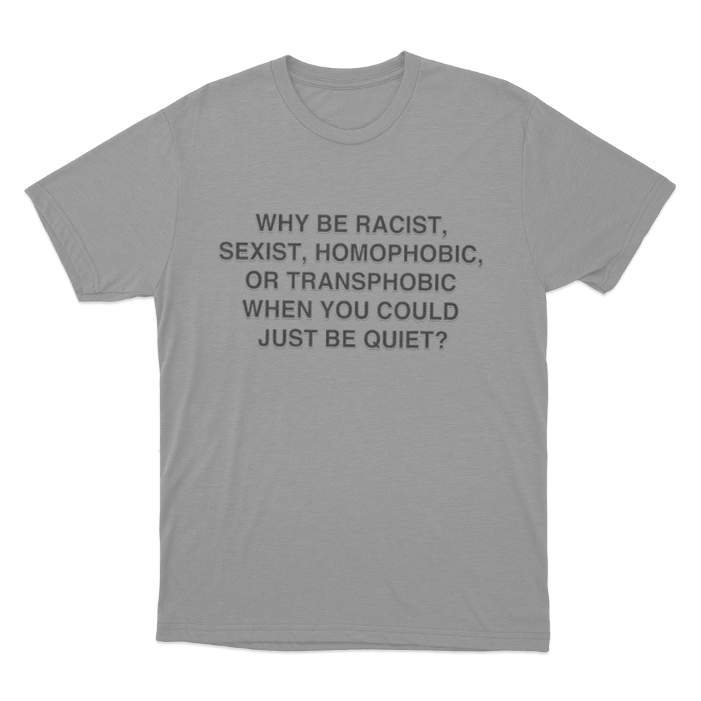 Frank Ocean Anti-Bias Unisex T Shirt Grey Frank Ocean Anti Bias Unisex T Shirt Grey