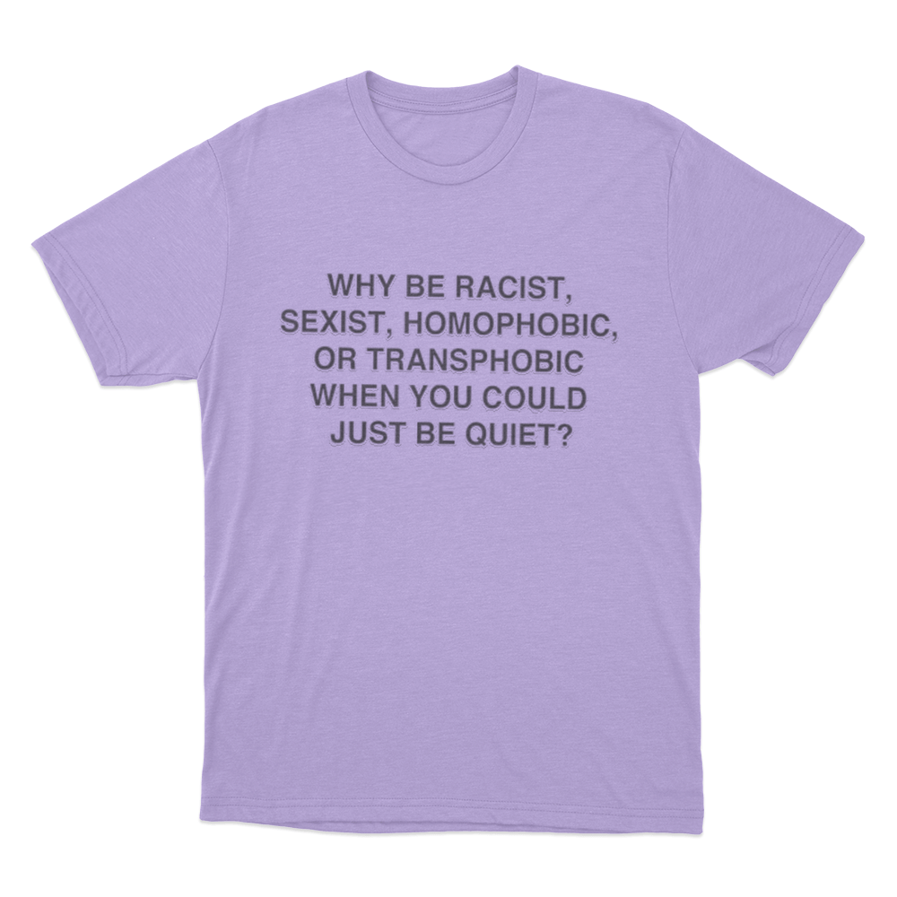 Frank Ocean Anti-Bias Unisex T Shirt Purple Frank Ocean Anti Bias Unisex T Shirt Purple