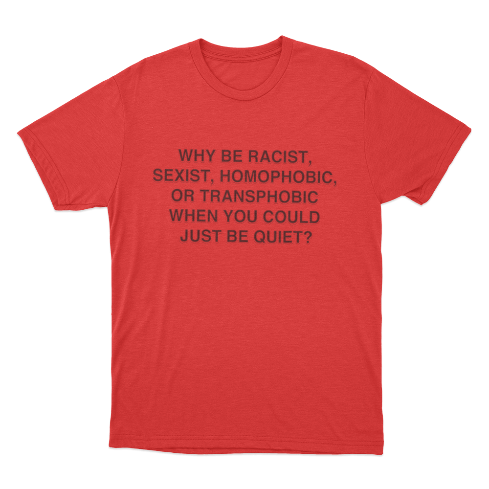 Frank Ocean Anti-Bias Unisex T Shirt Red Frank Ocean Anti Bias Unisex T Shirt Red