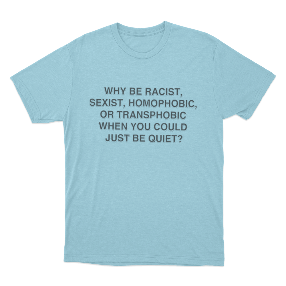 Frank Ocean Anti-Bias Unisex T Shirt Sky Blue Frank Ocean Anti Bias Unisex T Shirt Sky Blue