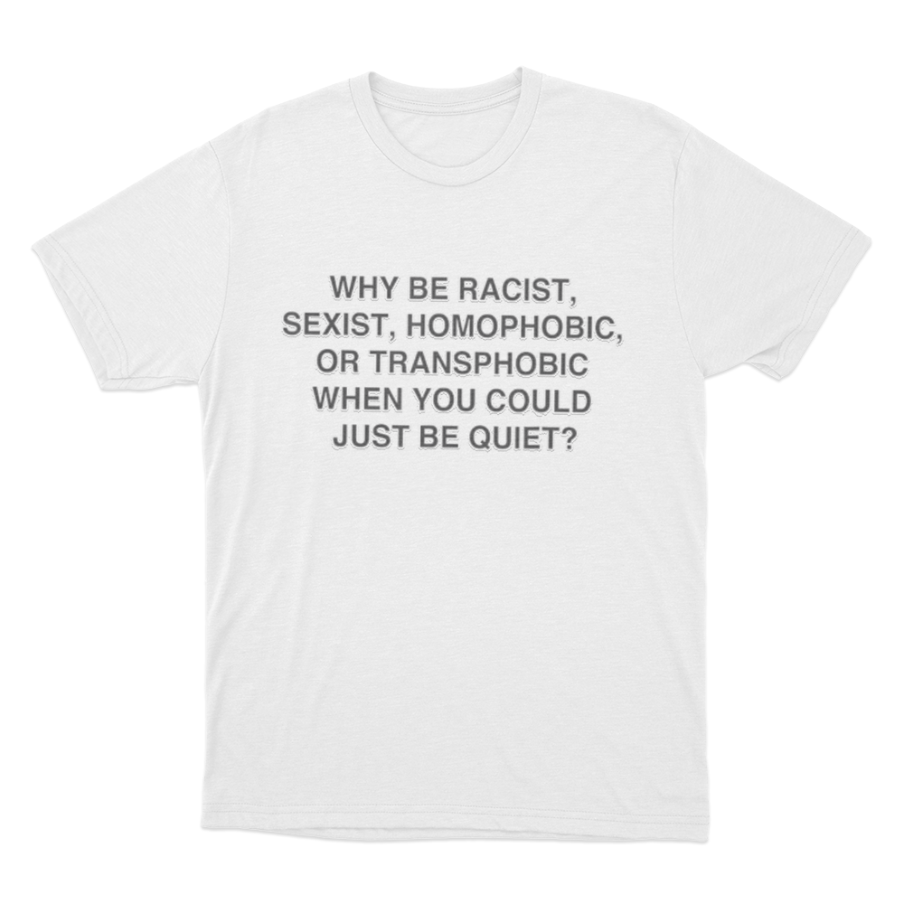 Frank Ocean Anti-Bias Unisex T Shirt White Frank Ocean Anti Bias Unisex T Shirt White