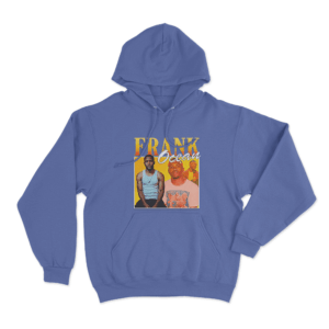 Frank Ocean Retro Portrait Unisex Hoodie Blue