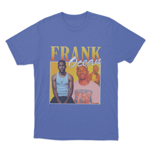 Frank Ocean Retro Portrait Unisex T Shirt Blue