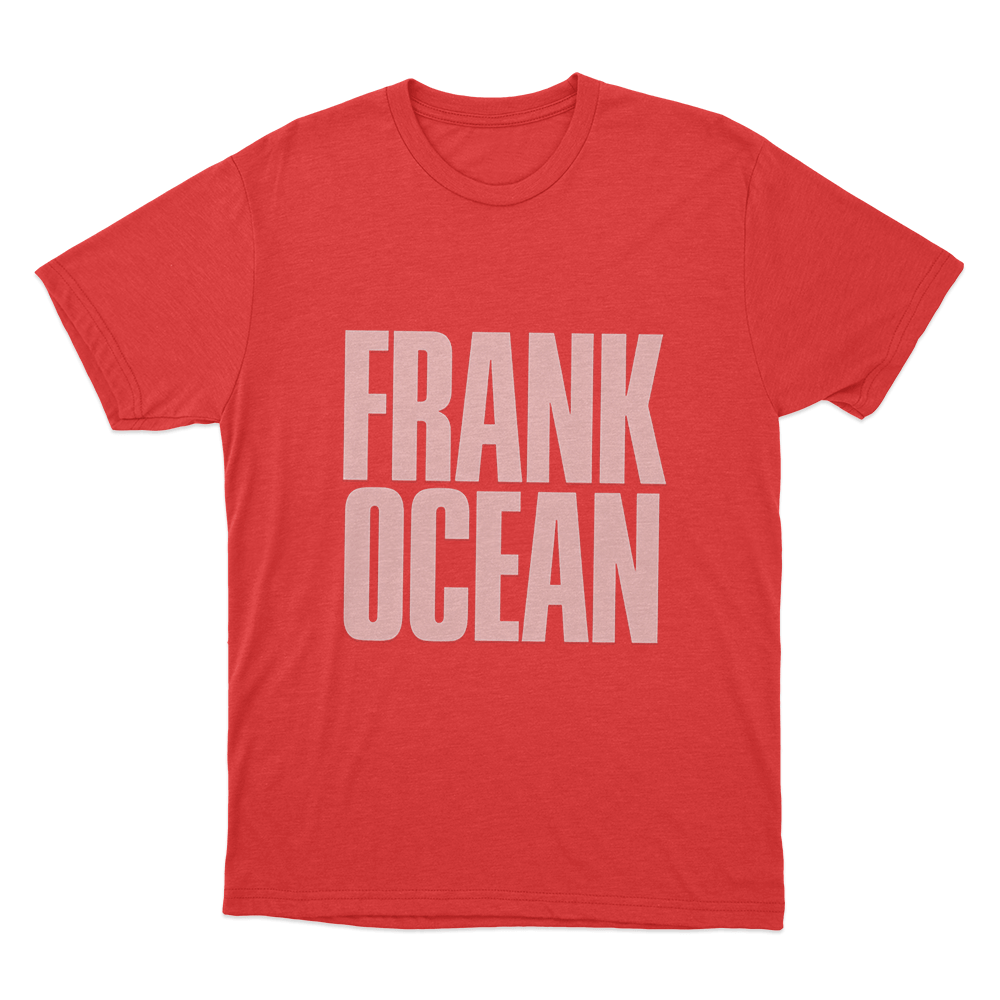 Frank Ocean Unisex T Shirt Red Frank Ocean Unisex T Shirt Red