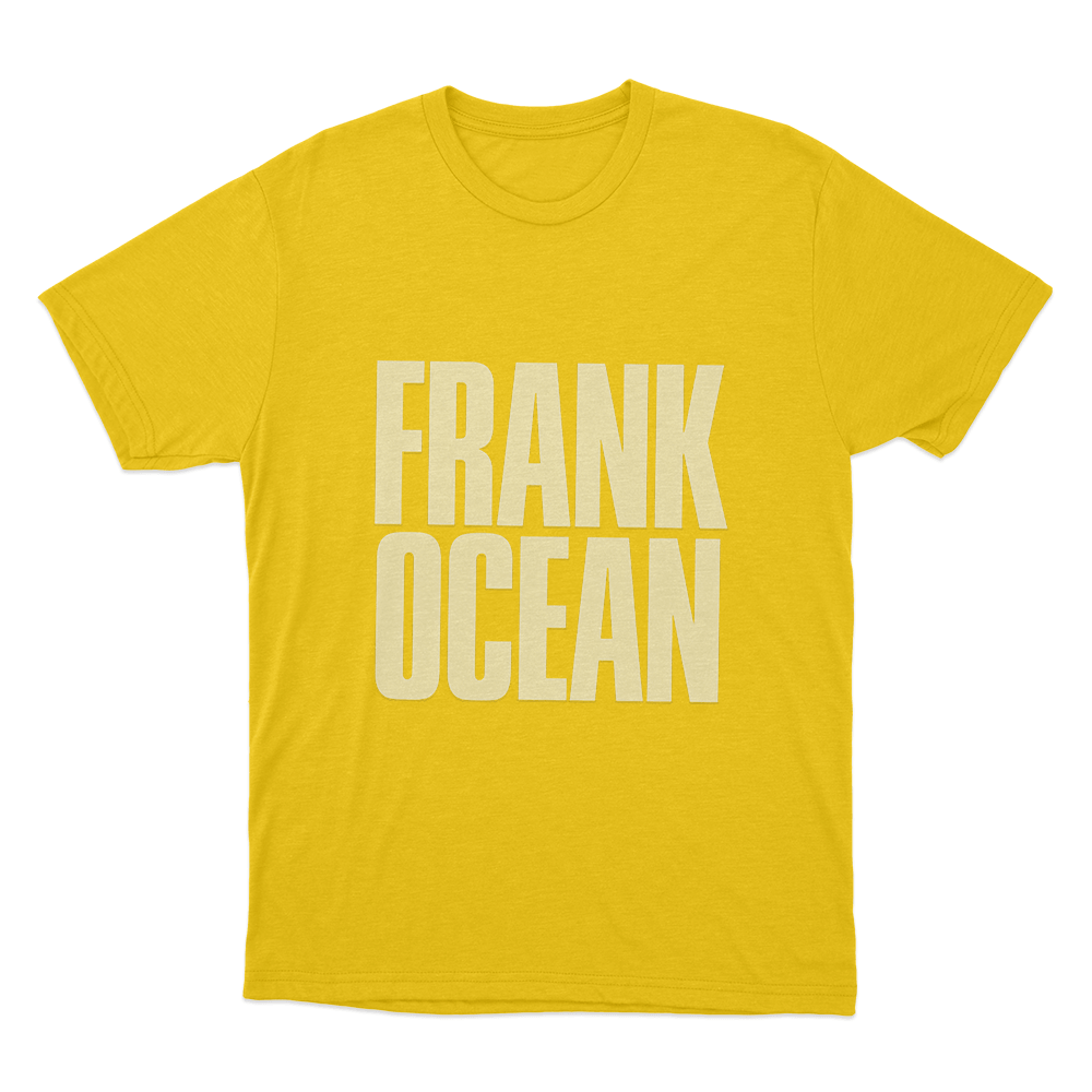 Frank Ocean Unisex T Shirt Yellow Frank Ocean Unisex T Shirt Yellow