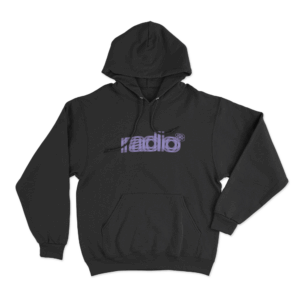 Radio Unisex Hoodie Black
