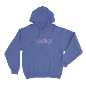 Radio Unisex Hoodie Blue